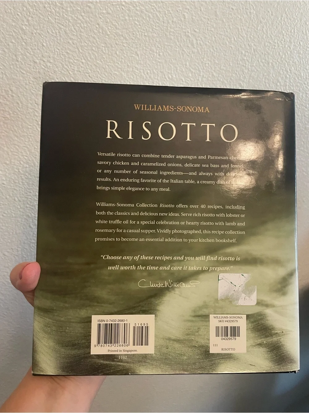 Williams-Sonoma Collection: Risotto - Hardcover By Johns, Pamela Sheldon - VERY